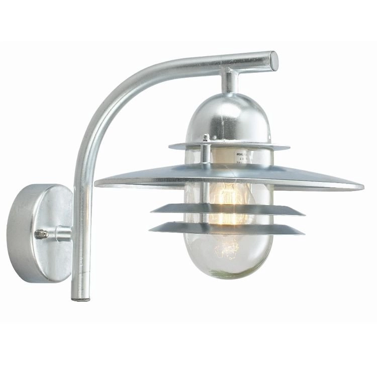 Stable lamp rural Selva 27cm zinc grey