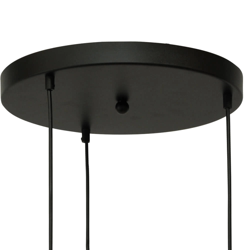 Vide hanging lamp Lazise 3-light gold with black Masterlight 8718121303062