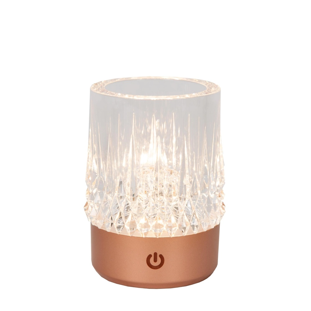 Rechargeable table lamps Lily set of 3 copper Lucide 5411212461094