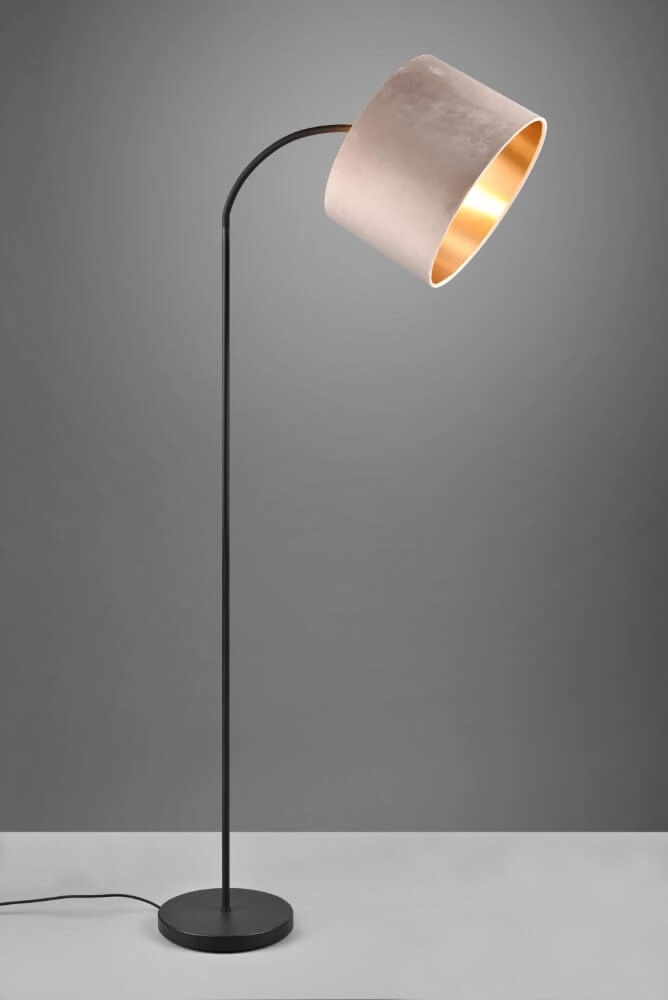 Standing floor lamp Julieta velvet hood Trio 4017807574159