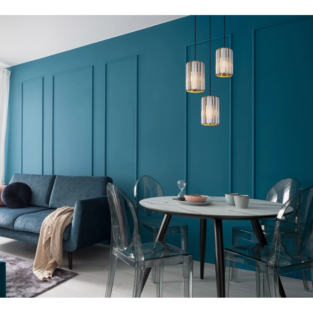 Pendant lamp Run 3-light round Globo 9007371516964