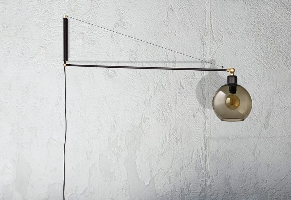 Wall lamp Crane with glass ball Lyora 5903139937498