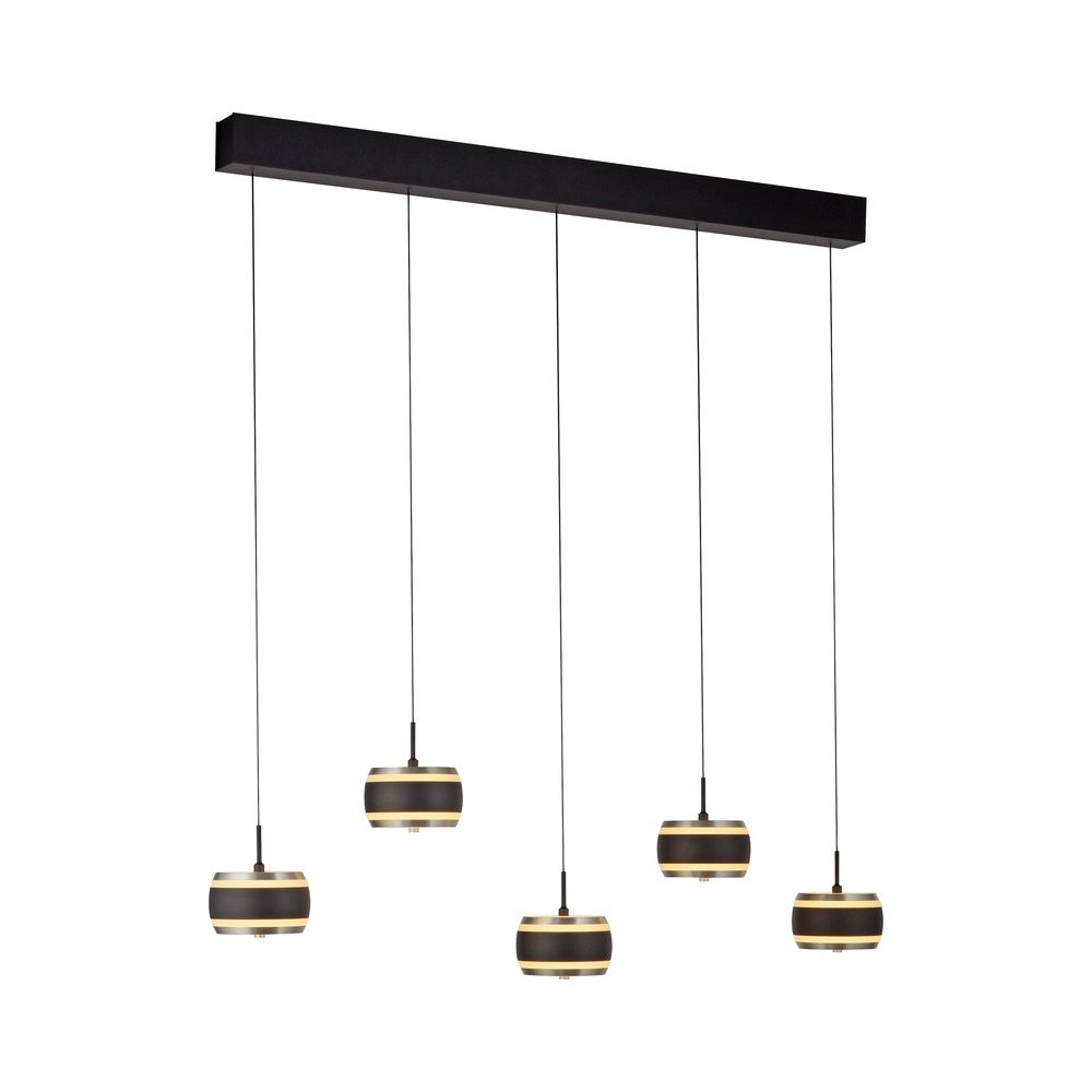 5L dining table pendant lamp Pure Falling Rings black pearl Paul Neuhaus 4012248396575