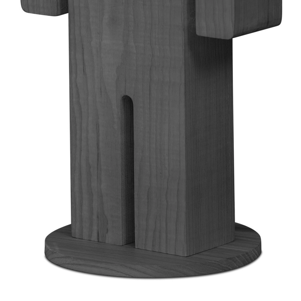 Wooden bedside table lamp Adam Grey ETH 8719075185209