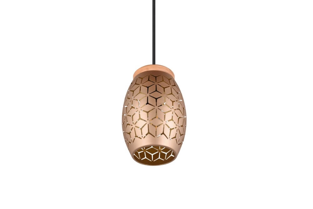 Brown hanging lamp Bidar design