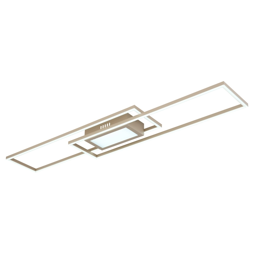 Elongated ceiling lamp Saunders sand brown Globo 9007371587353