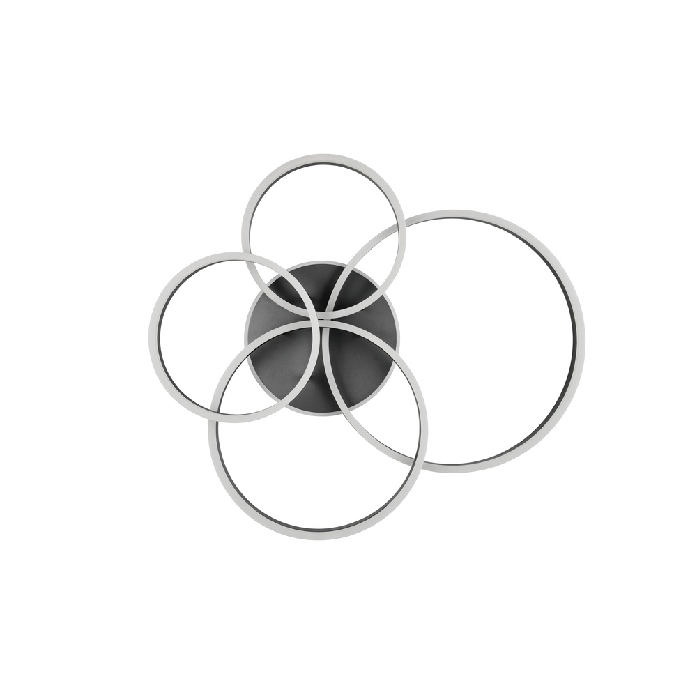 Ceiling lamp Drake black modern Trio 4017807657807