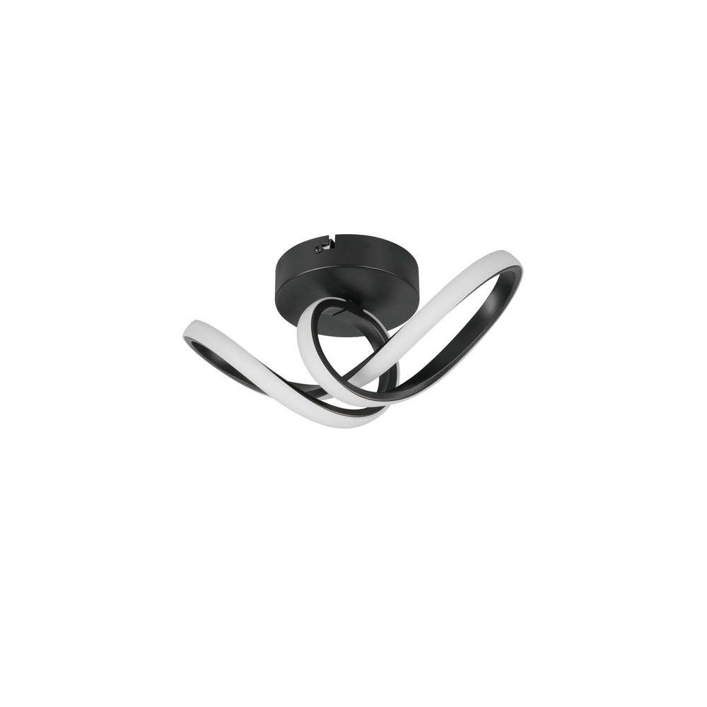 Modern ceiling lamp Rusa black Trio 4017807653779