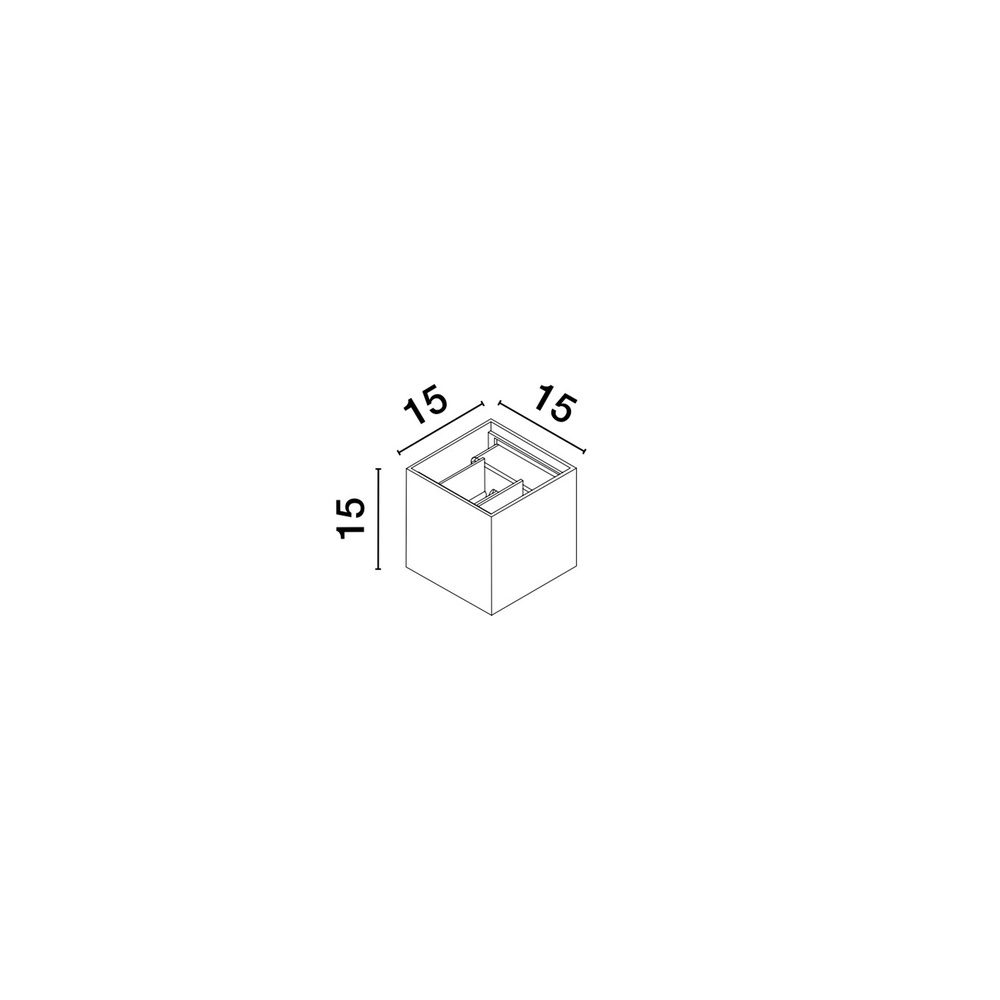 Square surface-mounted spot Epic anthracite Lyora 5212017444264