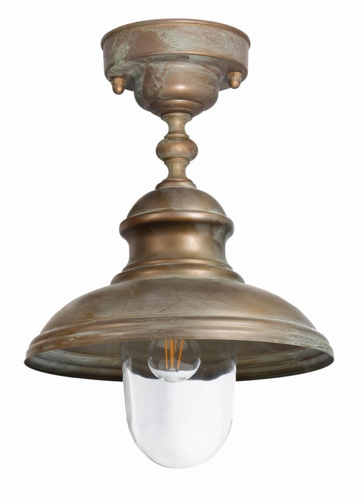 Country Pendant Lamp Little Mill S - aged brass
