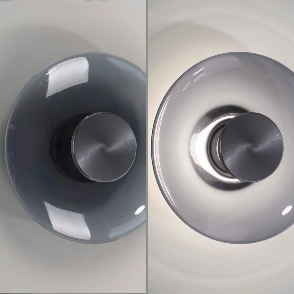 Design wall lamp Pure Vitrum gray Paul Neuhaus 4012248382622