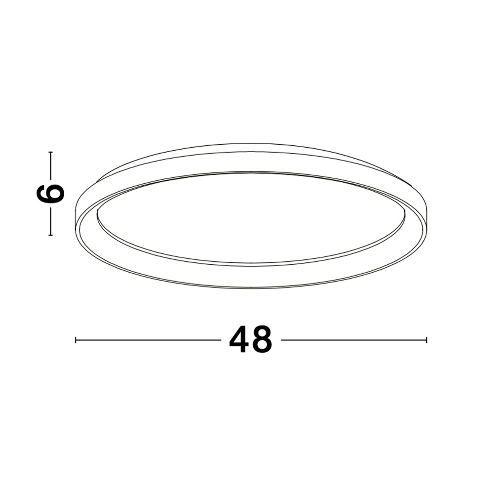 Design ceiling light Pertino Ø 48cm white Lyora 5212017445988