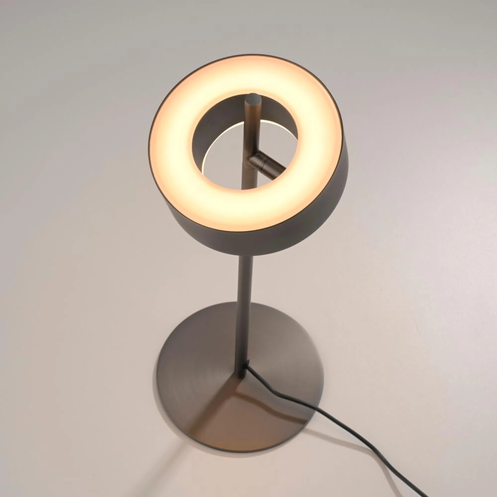 Brown table lamp Q-Rotate design Paul Neuhaus 4012248383216