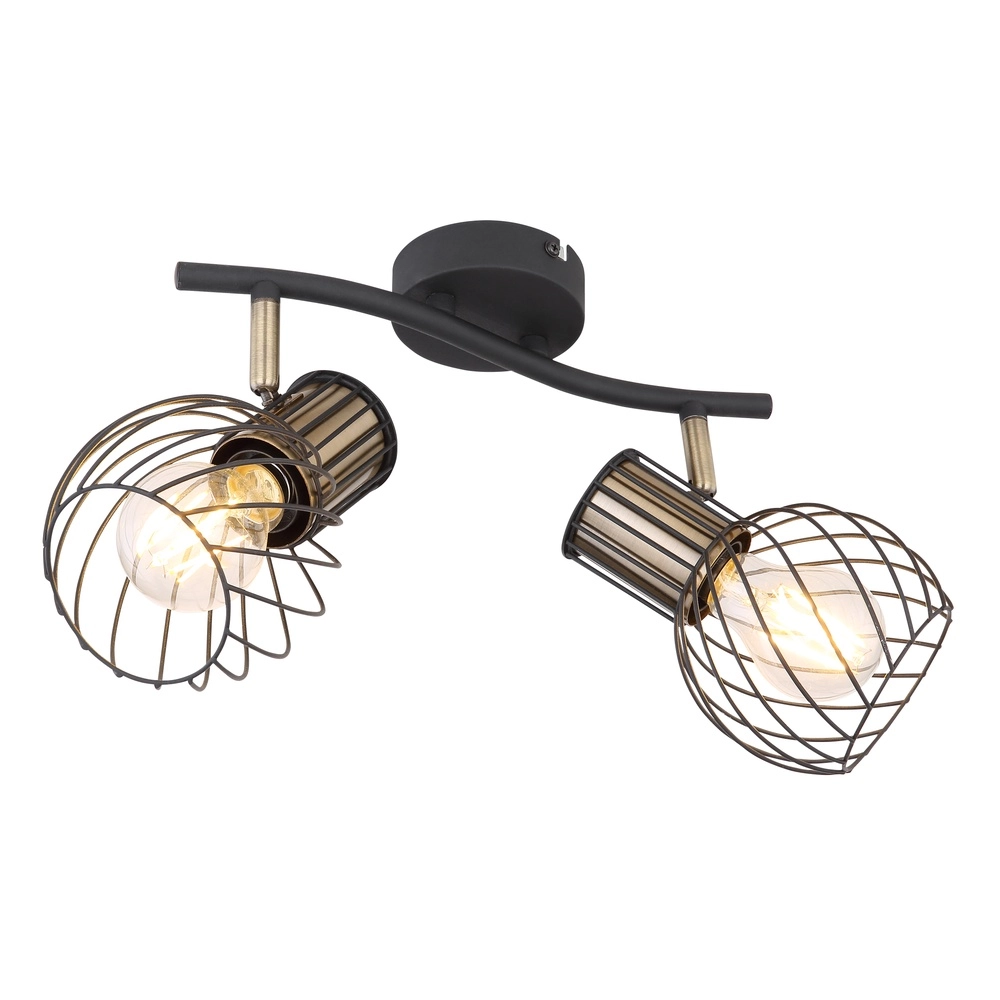 Ceiling lamp Argusto 2-light black