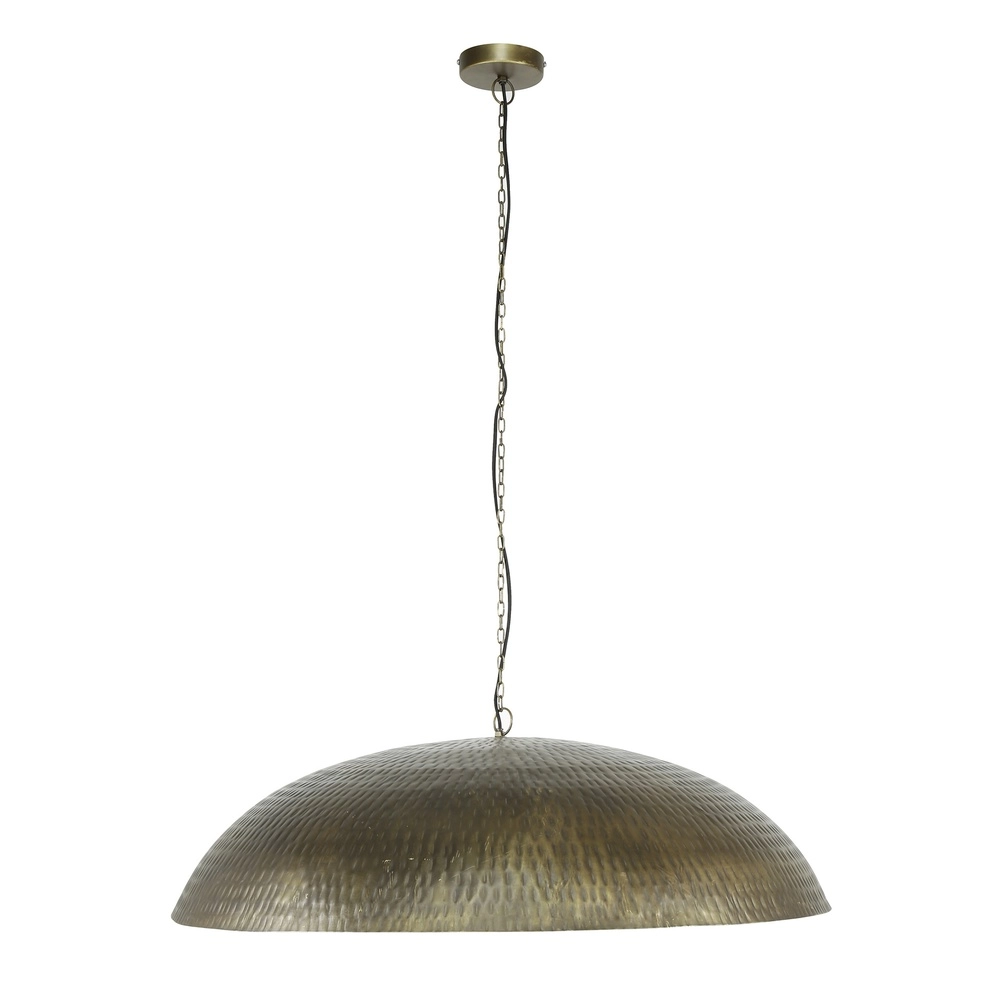 Metal Round Pendant Lamp Cupola Ø 90cm - copper bronze Lyora 8716803511064