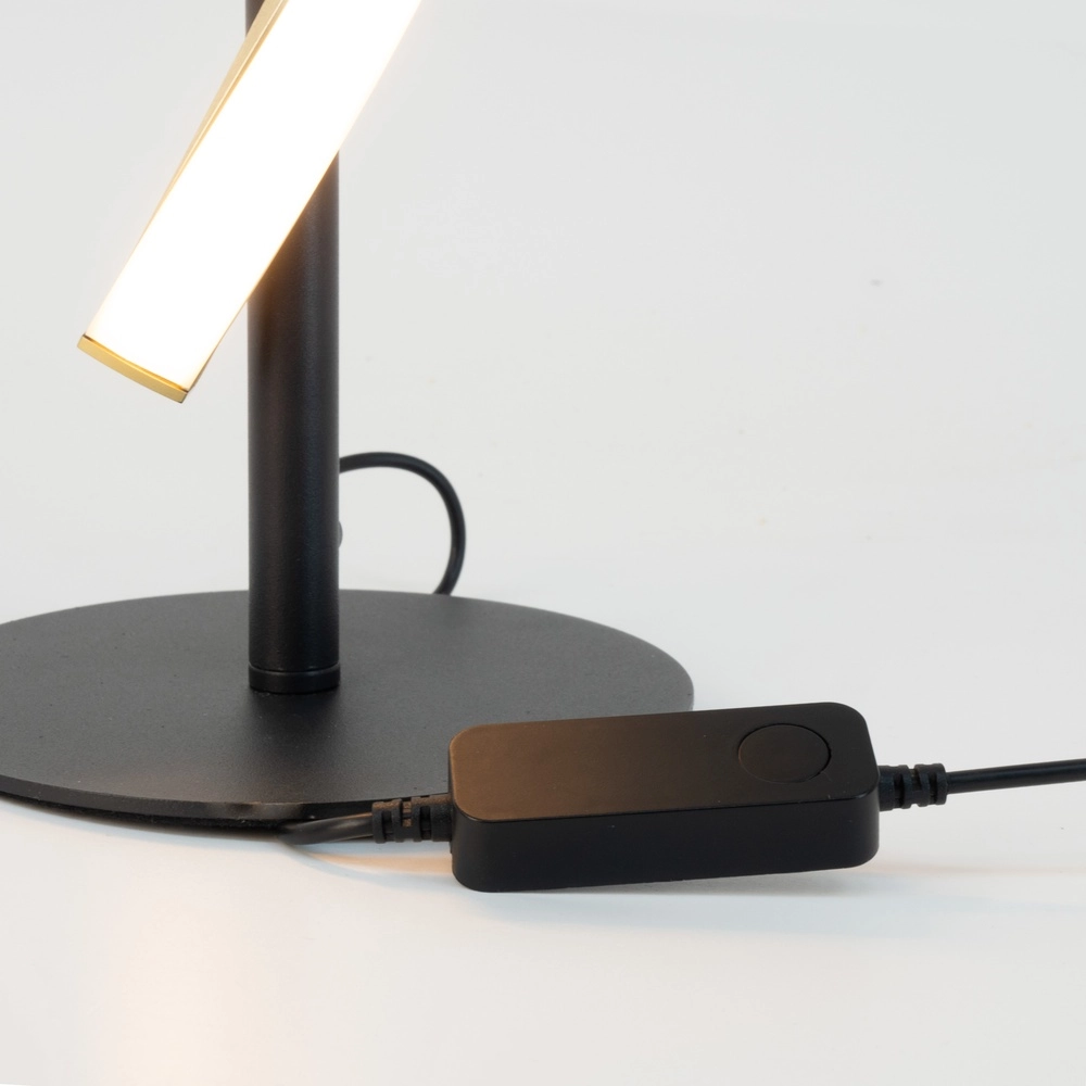 Table lamp Conaprato black with gold Eglo 9008606357376