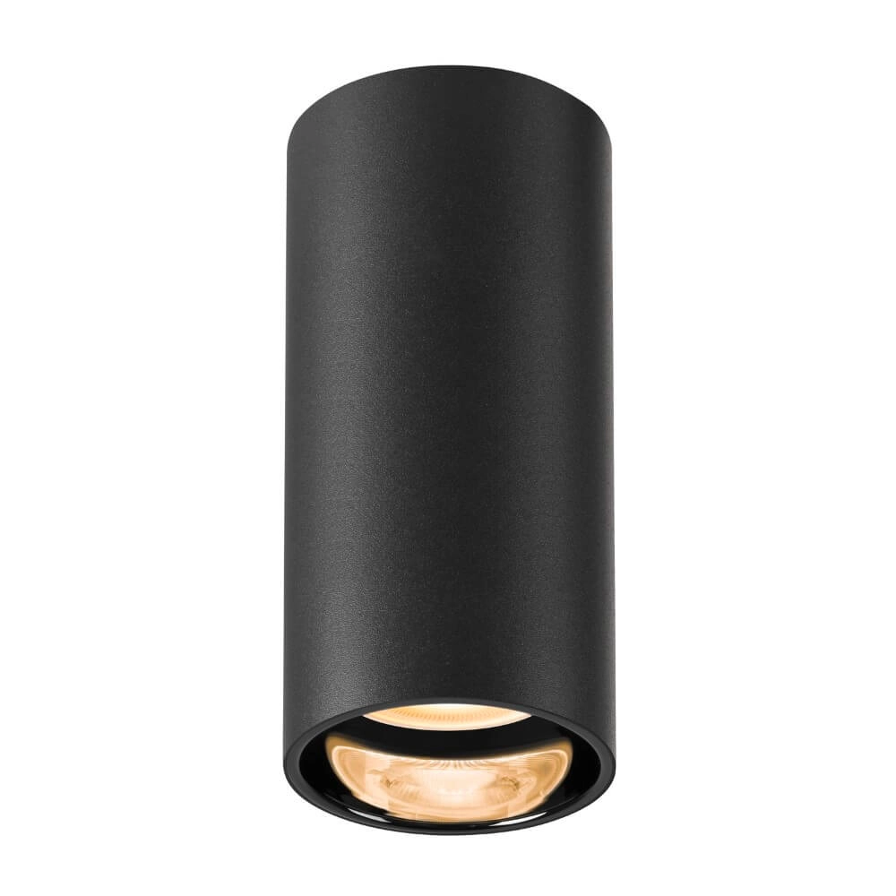 Black ceiling spotlight Asto Tube cylinder - 1x GU10 SLV 4024163266017
