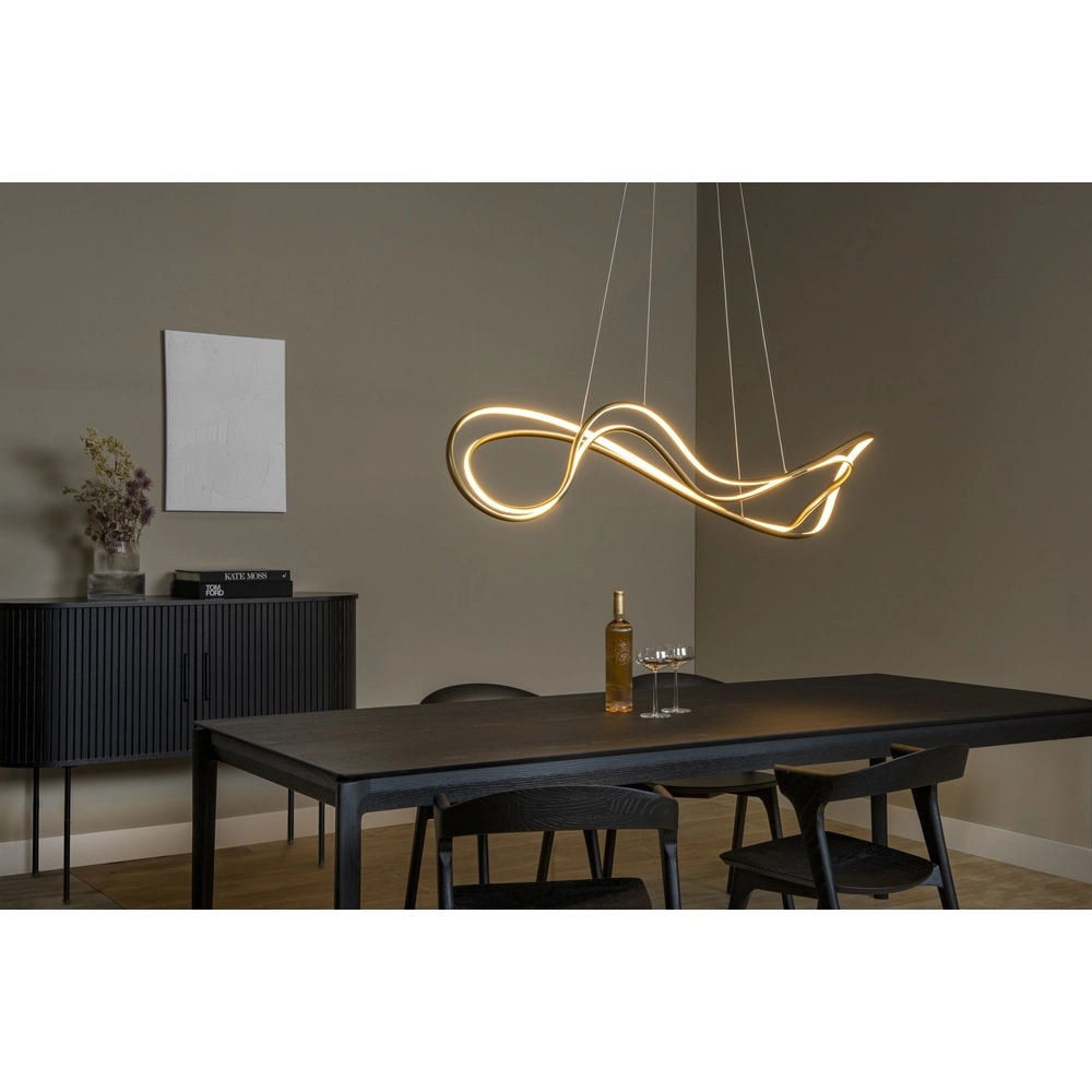 Design pendant lamp Sardana curl gold Premium by Lucide 5411212560254