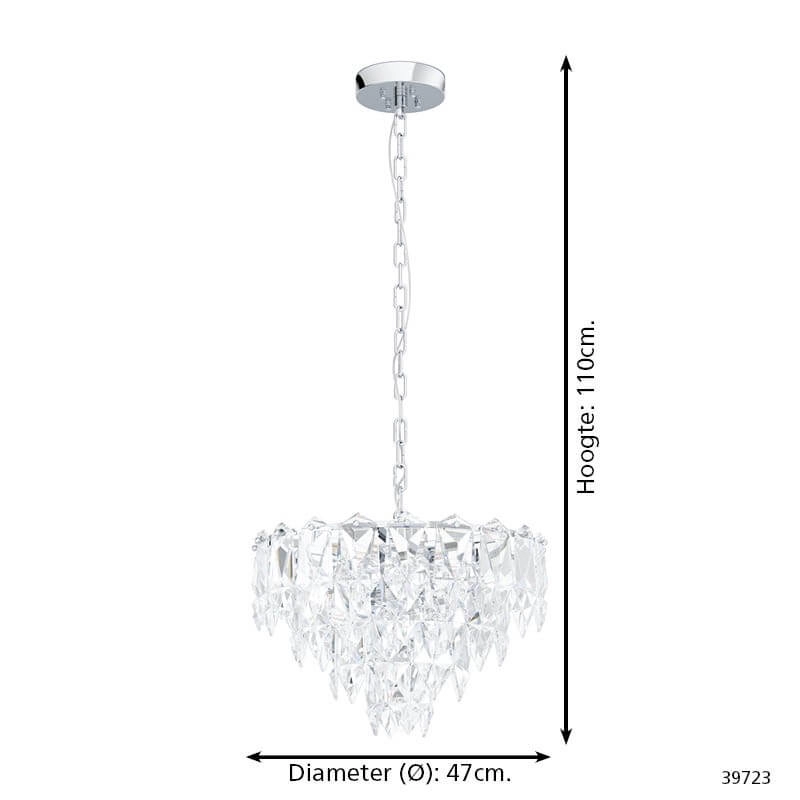 Crystal chandelier - Ø 47cm Carvario Stars of Light 9002759397234