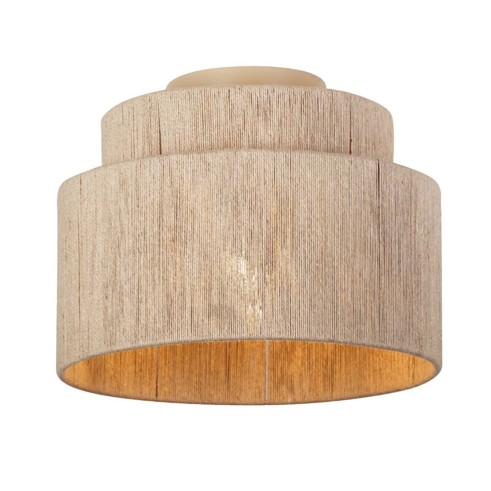 Rope ceiling lamp Smilla Ø 30cm Trio 4017807617658