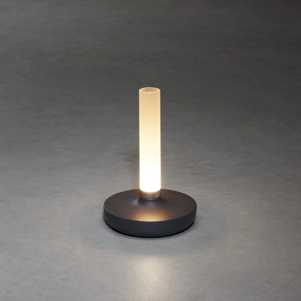 Rechargeable table lamp Biarritz anthracite KonstSmide 7318308273730