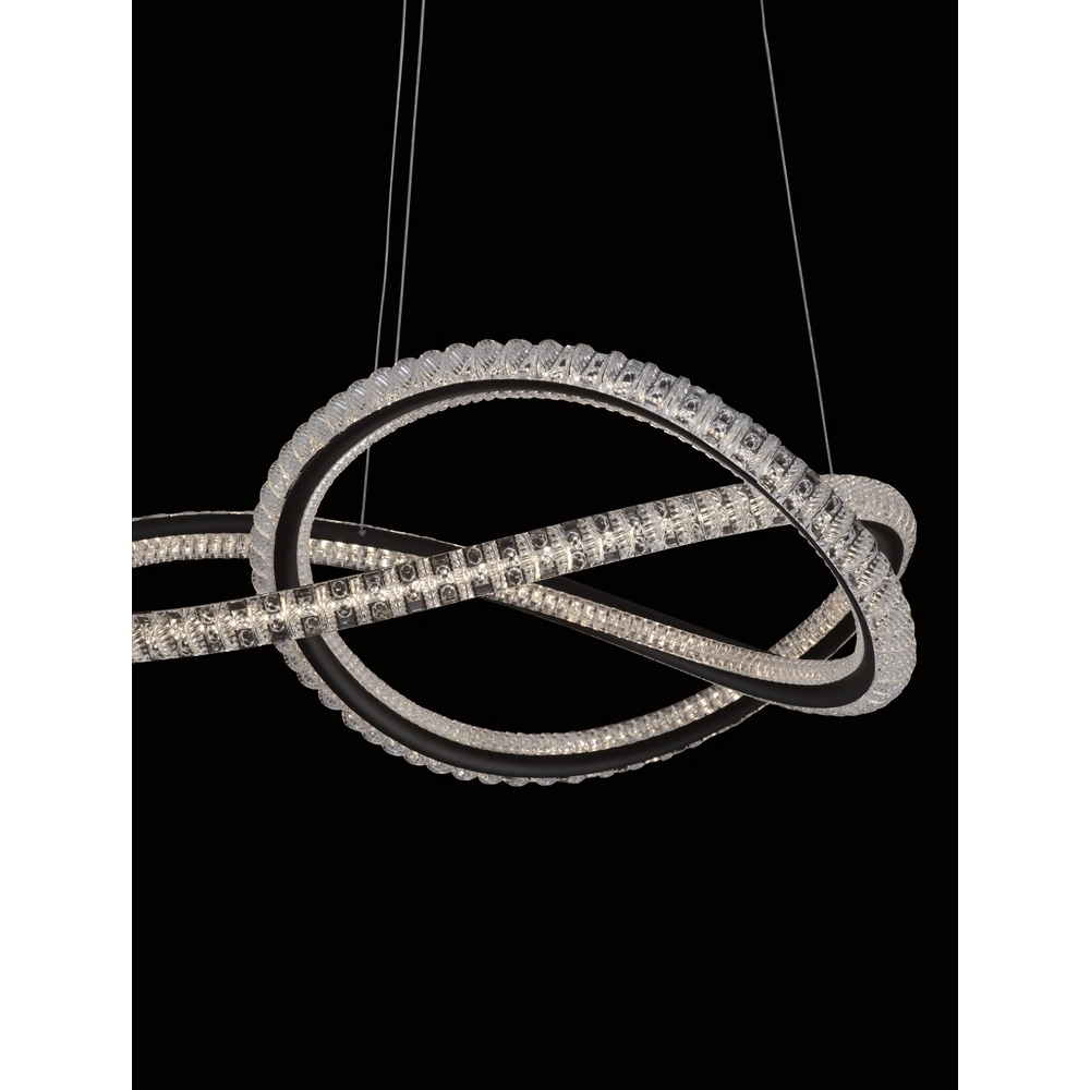 Design pendant lamp Ginevra black Ø 58cm Lyora 5212017433473