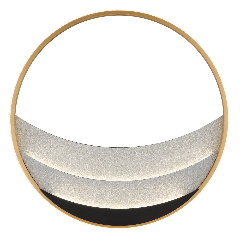 Unique ceiling lamp Constance black with gold Ø 52cm Globo 9007371572847