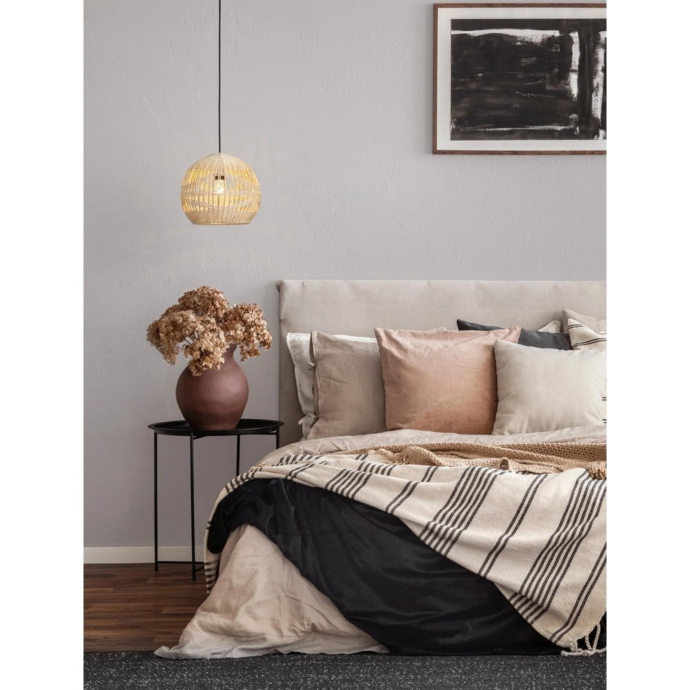 Rattan pendant lamp Marlo Ø 30cm ball Lyora 5212017438829
