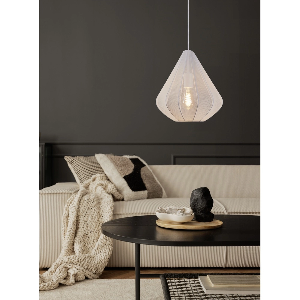 Pendant lamp Ø 33cm Dolwen White - Japandi Eglo 9002759439965