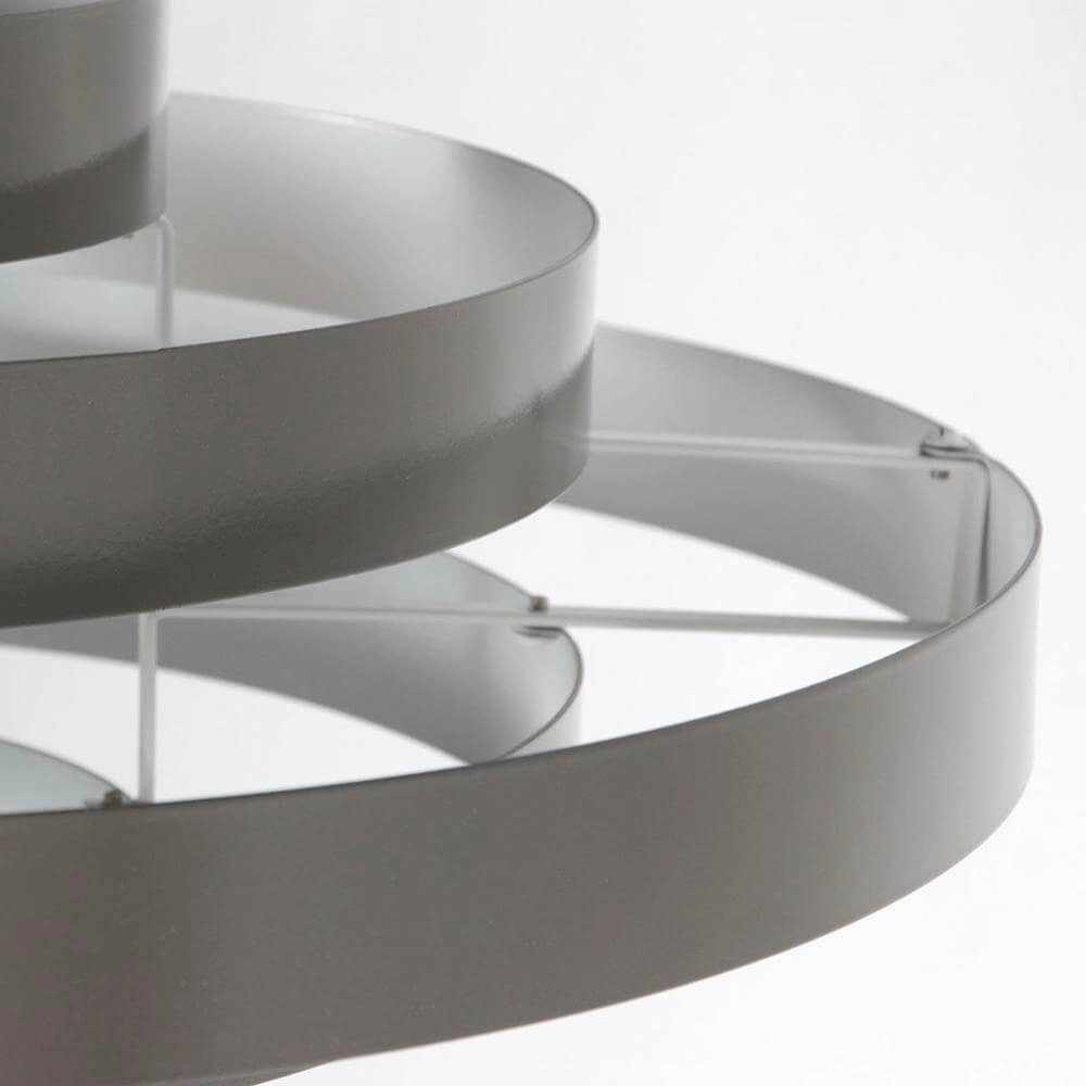 Design pendant lamp Halo Cirque grey Ø 50cm Steinhauer 8712746178319