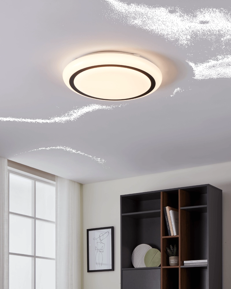 White ceiling lamp Capasso Ø 48cm Eglo 9008606243488
