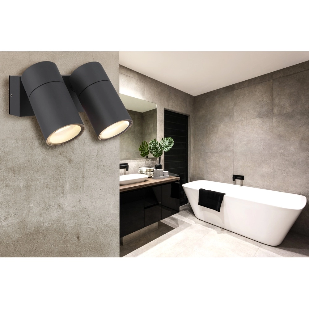 Double surface-mounted spotlight Piper anthracite Globo 9007371465873