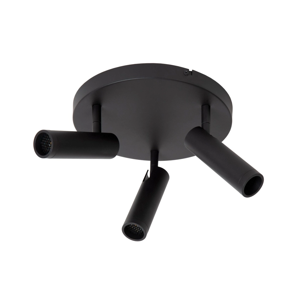 Sleek ceiling lamp Grado 3-light black