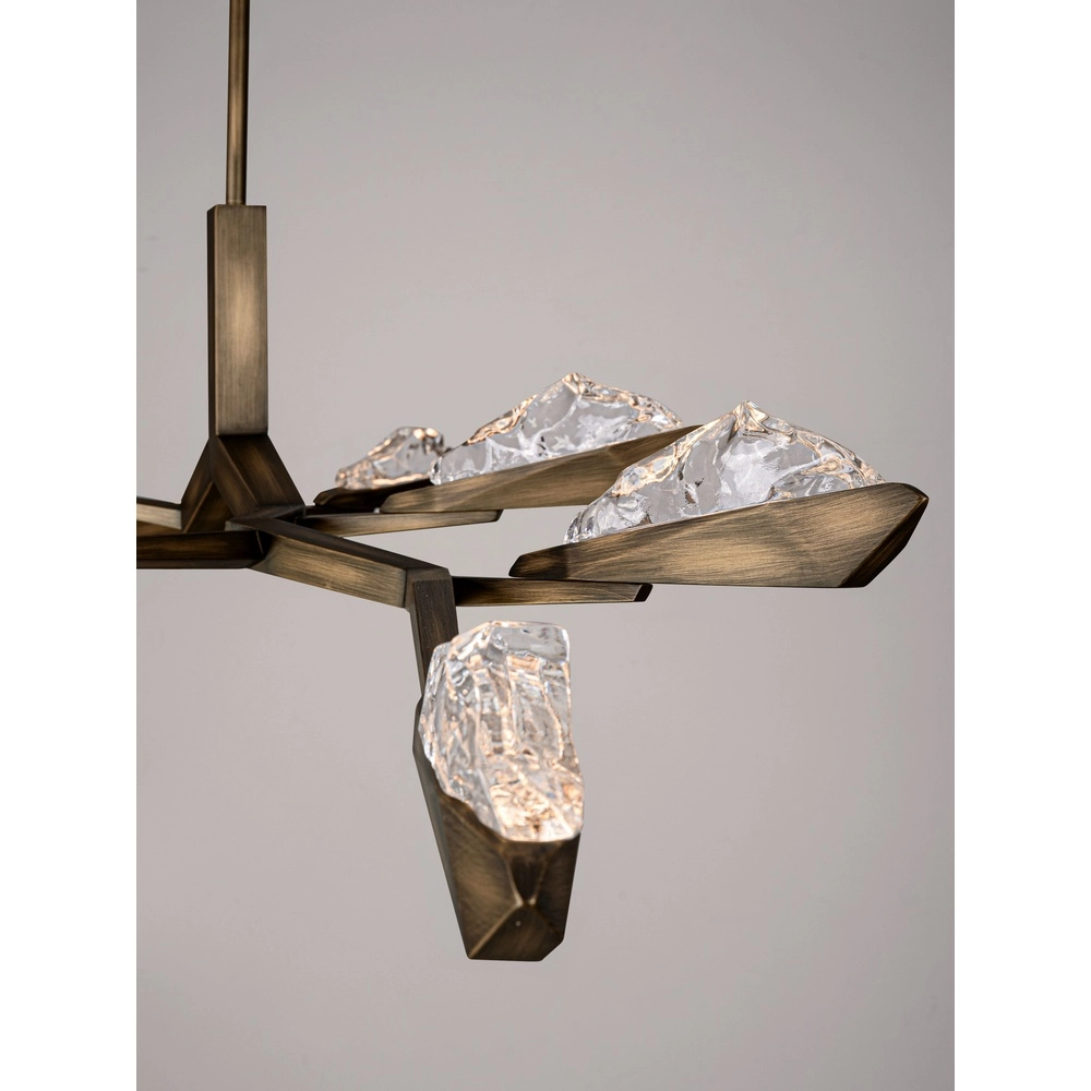 Antique pendant lamp Greta antique brass 172.5cm Lyora 5212063500341