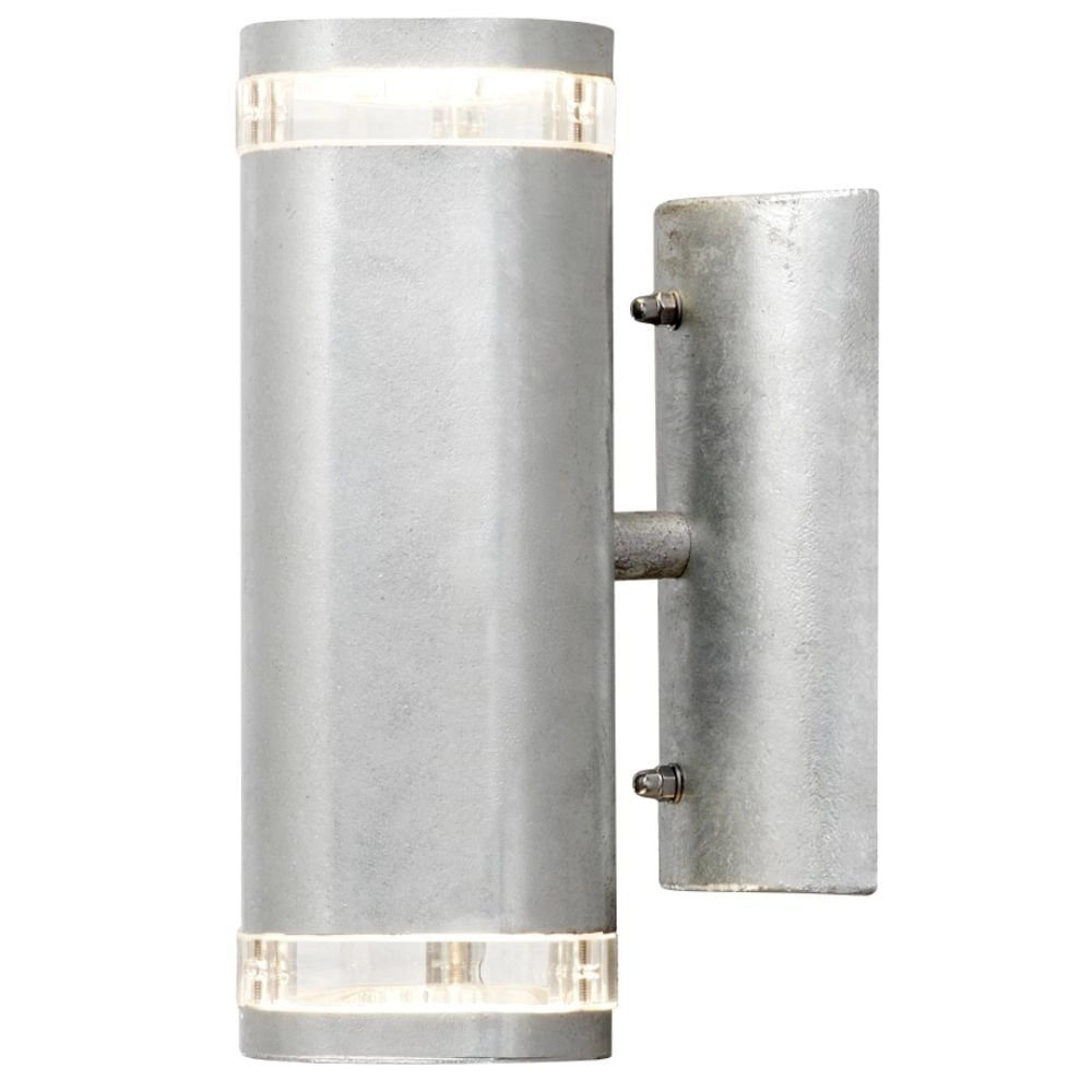 Wall spotlight Modena Up - Down 2-light 23cm zinc grey