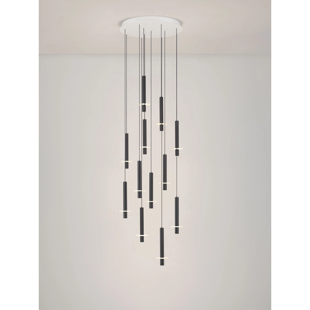 Design pendant lamp Noemi black with white Ø 62cm Lyora 5212063503298