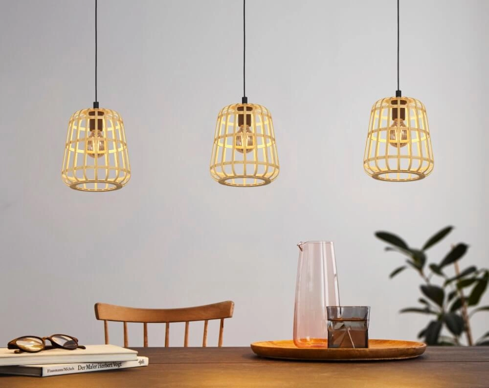 Rattan dining room lamp Montezuelo 129cm Stars of Light 9008606240524