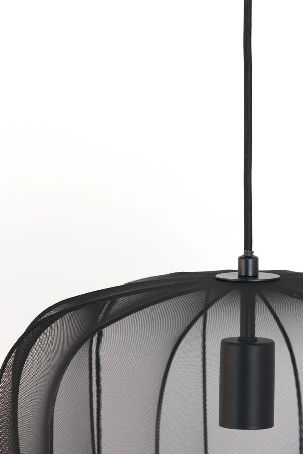 Bohemian pendant lamp Plumeria black Ø 40cm Light & Living 8717807651381