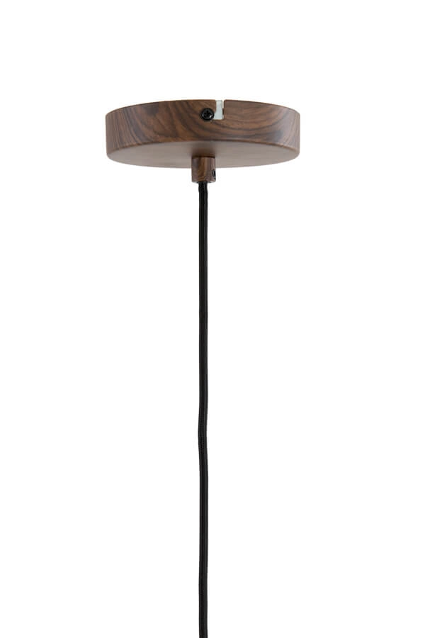 Pendant lamp Dania dark wood print Ø 16cm Light & Living 8717807759629