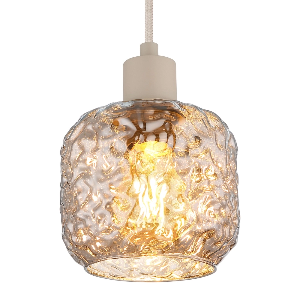 Pendant lamp Antonio sand brown Globo 9007371569724