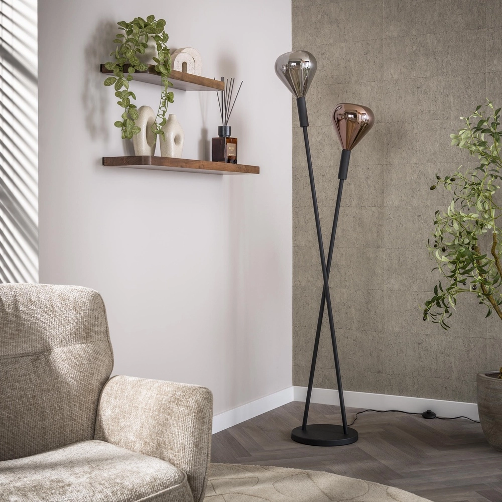 Glass floor lamp Wings Lyora 8716803511996