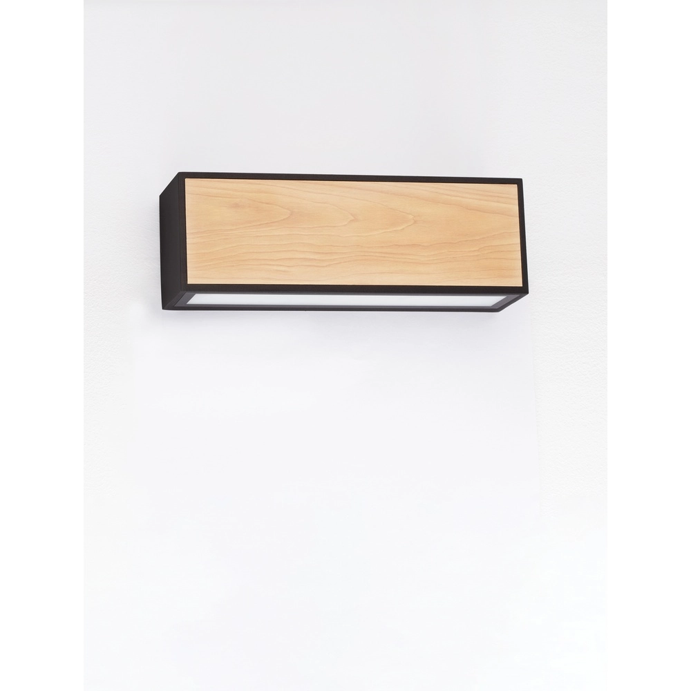 Wall lamp Astral anthracite with wood Lyora 5212017449948