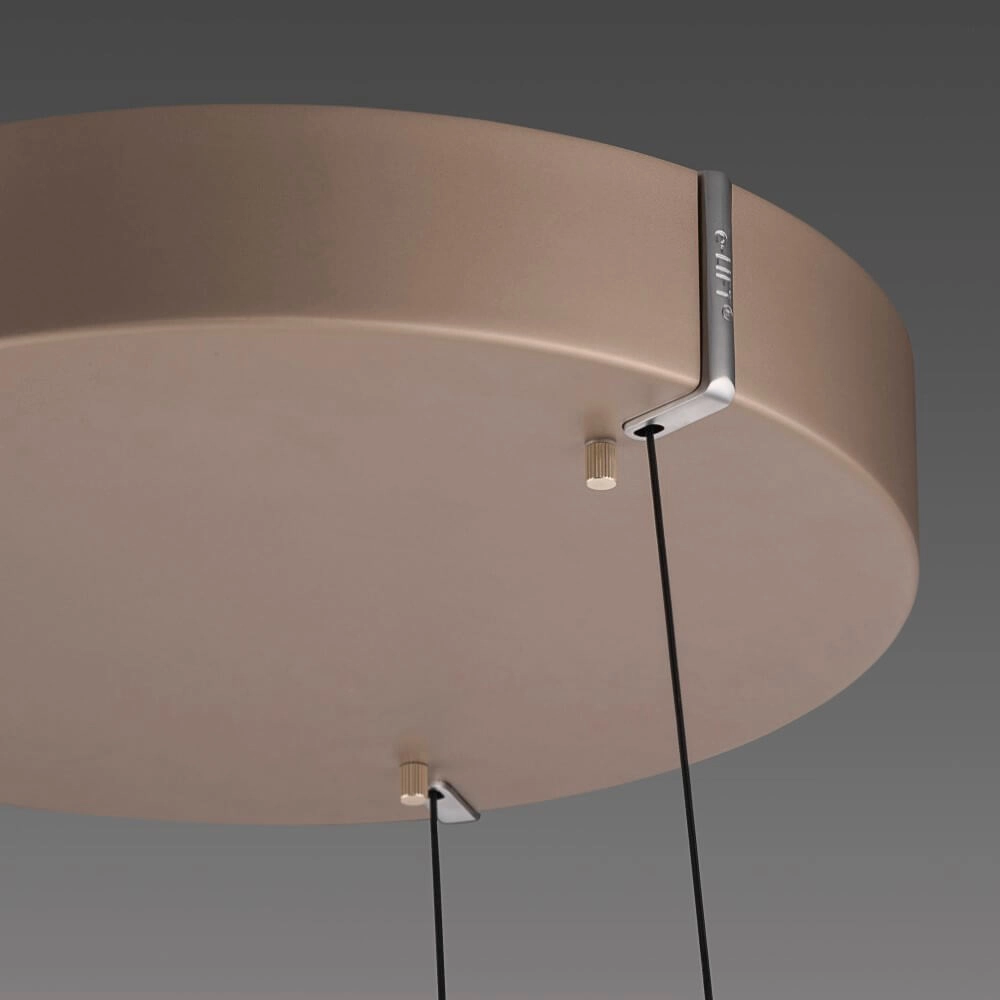 Round hanging lamp Pure E-Clipse bronze Ø 50cm Paul Neuhaus 4012248386408