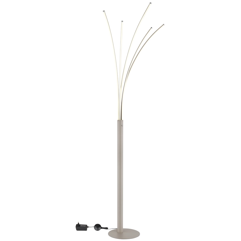 Design floor lamp Bizzy sand brown Globo 9007371578405