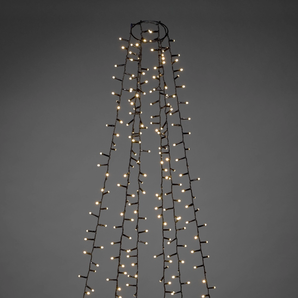 Lighting set 240cm - 6x 110 led - 2700K frosted for Christmas tree