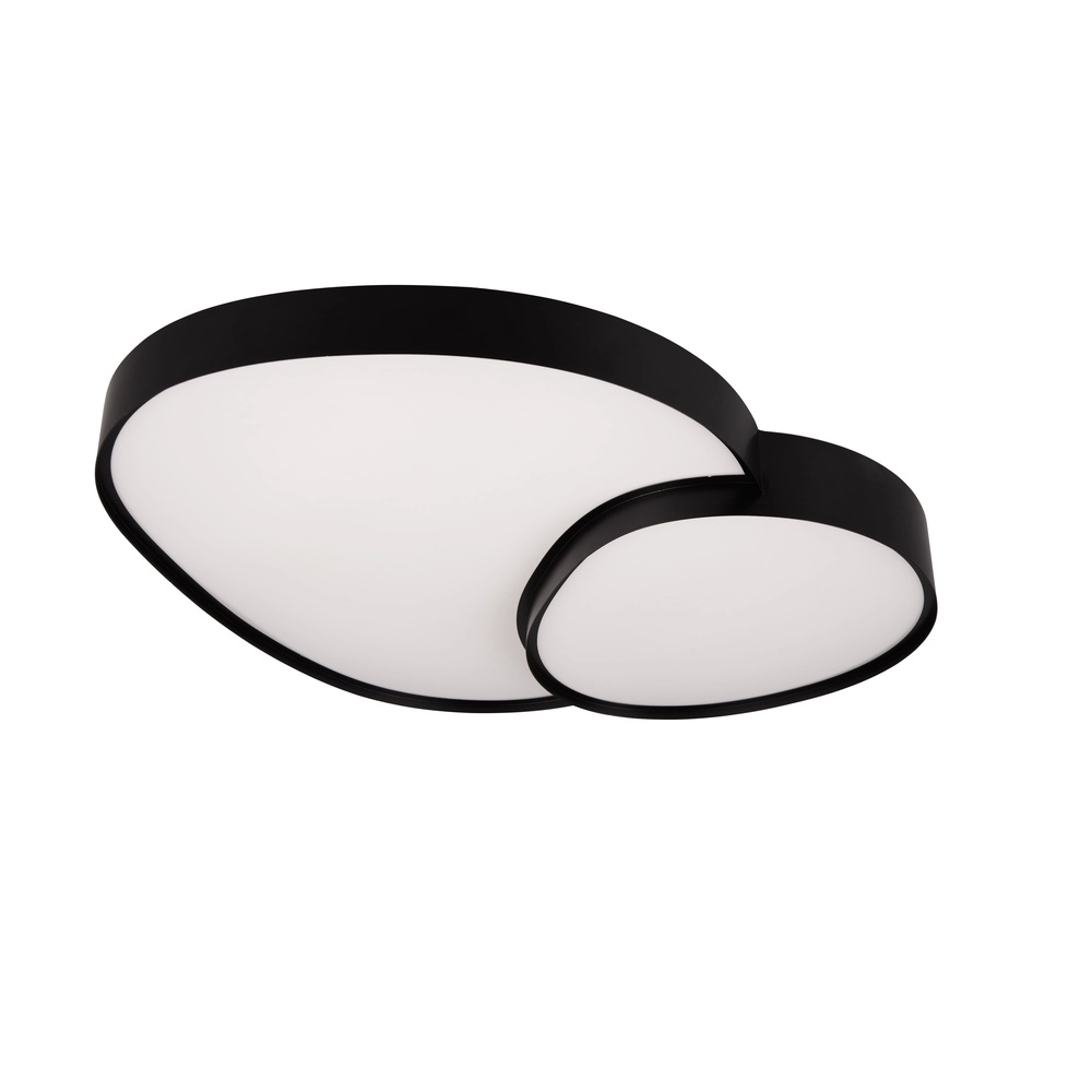 Organic ceiling light Rise 77cm black Trio 4017807600612
