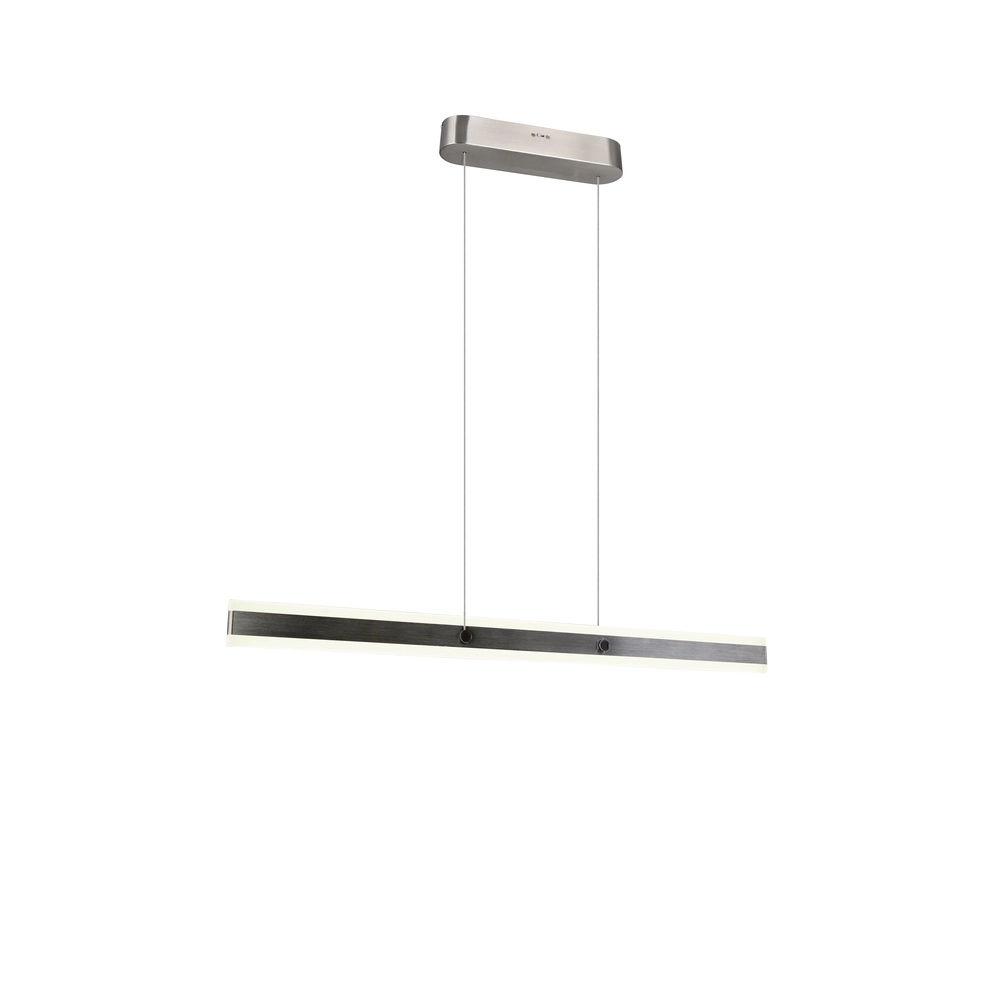 Modern pendant lamp Arcola 115cm nickel Trio 4017807661996