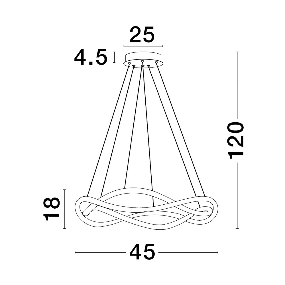 Design pendant lamp Jinal black Ø 45cm Lyora 5212017438720