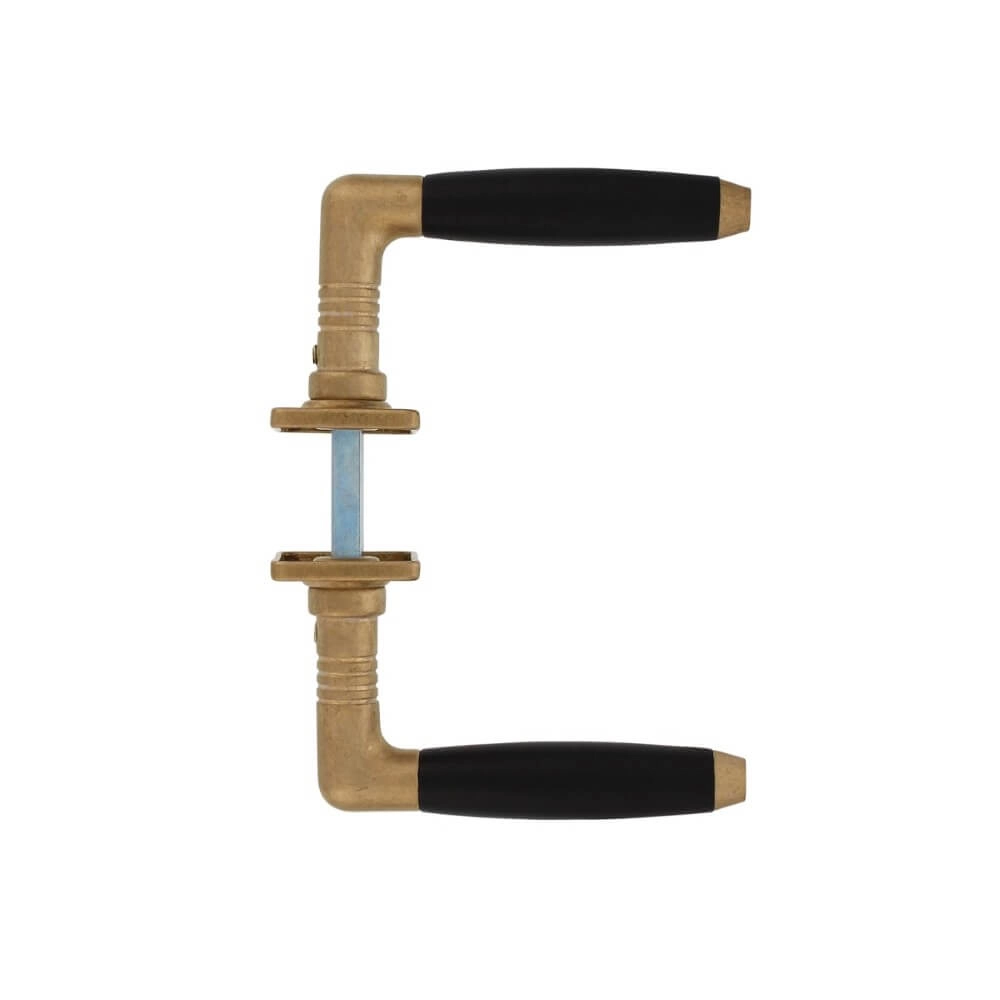 Door handle Ton 400 brass tumbled Intersteel 8714186485811