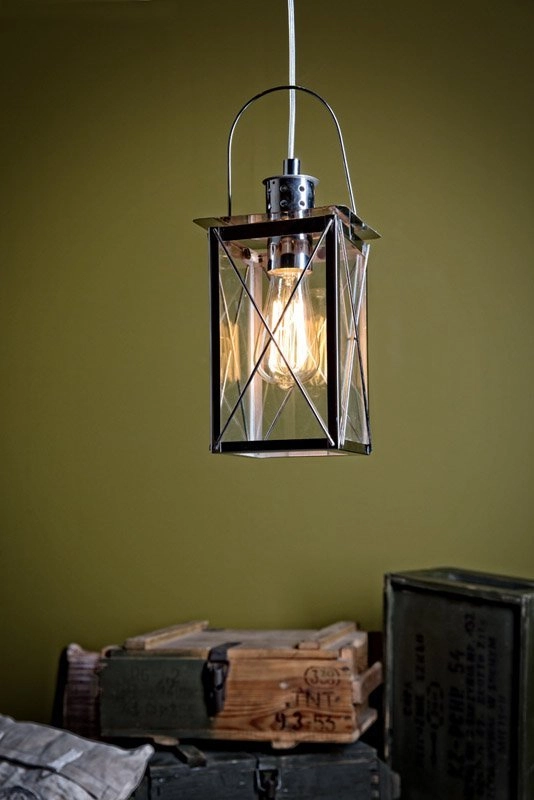 Pendant lamp Vintage Square chrome Eglo 9002759492120